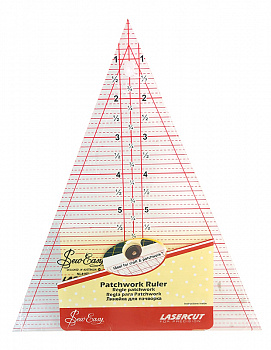 Линейка-треугольник "Hemline" с вершиной 45°, 8 1/2"Размер: 21,59 х 17,78 см