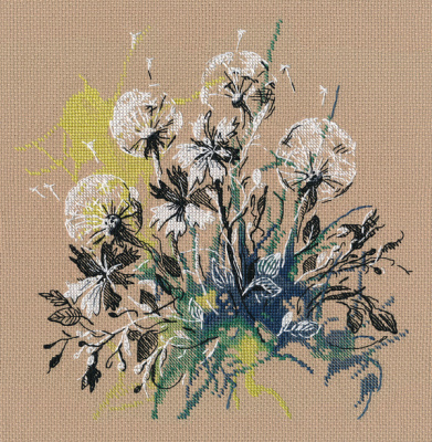 Набор для вышивания «Овен» 1557  "Одуванчики"  21 х 21 см