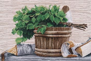 Набор для вышивания «Овен» 1661 "С легким паром!" 35×25 см