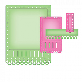 Набор ножей Nestabilities® Card Creator "A2 Необычная тесьма"