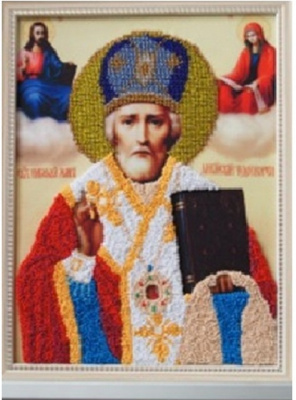 Набор для вышивания лентами "WH" ВЛИС0003 Николай Чудотворец