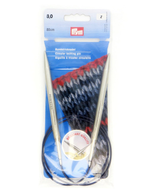 Круговые спицы, латунь, с гибкой фиолетовой леской серебристые, 80 см 8,00 мм 