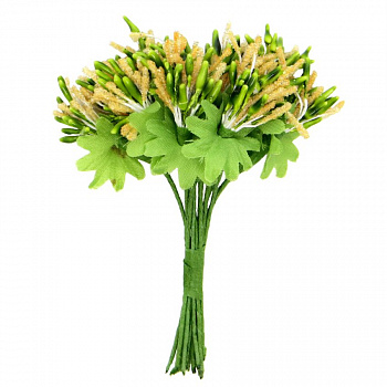 Декоративный букетик "Рукоделие" DKB027A  GF22 orange (оранжевый)