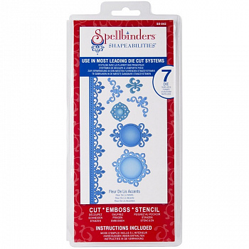 Набор ножей Spellbinders® Shapeabilities® "Узоры королевской лилии"