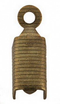 Концевик "Zlatka" FMK-E04 12х4х8 мм, 10шт. (под античную бронзу)