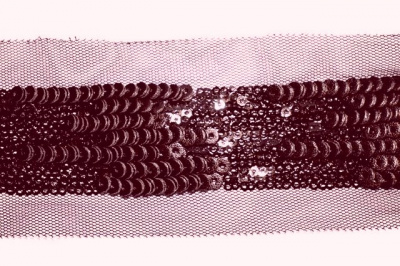 Тесьма декоративная с пайетками "Гамма" Цвет: Коричневый