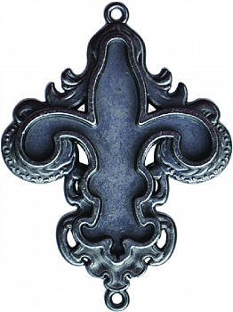 Заготовки для украшений «Fleur Bezel-Large-Silver» (Серебро)