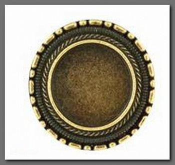 Основа MFB-02 "Zlatka" 2,5 см 5 шт. под античную бронзу