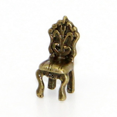 Металлические шармы "Рукоделие" MPR028 Винтажный стул, 20х7мм