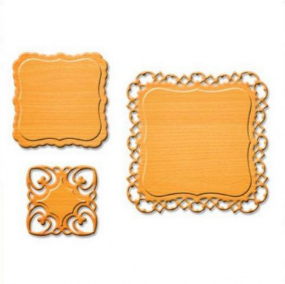 Набор ножей Spellbinders® Shapeabilities® Die D-Lites™ "Теги для модных ярлыков 2"