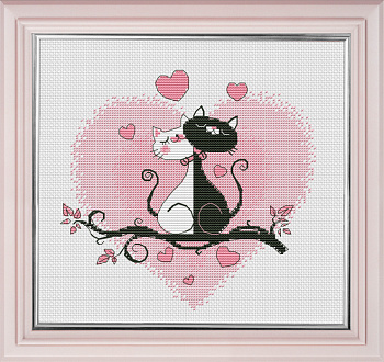 Набор для вышивания «Овен» 1021 Это любовь!16*15 см
