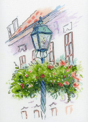 Набор для вышивания "Акварель" А-002  На бульваре, 27 х 20 см