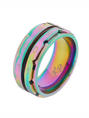 Счетчик рядов кольцо KnitPro, размер 11 (внутр.диам.20,6мм), радужный 10435