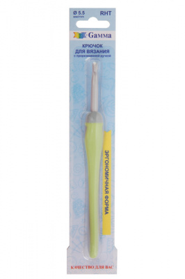 Крючок с тефлоновым покрытием "Gamma" RHT d - 5.5 мм 14.5см  прорезиненной ручкой