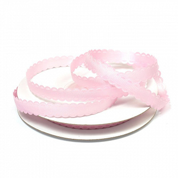 Лента декоративная арт.TBY.R-28 шир.10 мм цв.02 розовый, уп.18,28 м