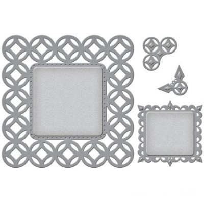 Набор ножей Spellbinders® Nestabilities® "Декоративные узоры круги контемпо"