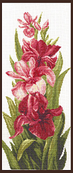 Набор для вышивания "Палитра" 01.004 НЕЖНЫЙ ШЁЛК ЛЕПЕСТКОВ,размер: 19х45см