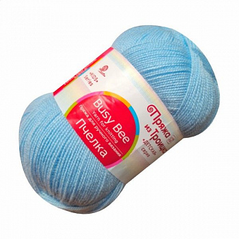 Пчелка, пряжа для ручного вязания (05, голубой)