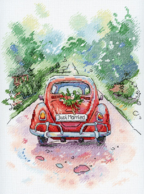 Набор для вышивания "Акварель" А-004  Романтическое путешествие, 27 х 20 см