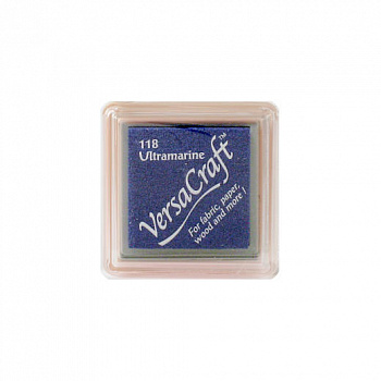 Подушечка чернильная Tsukineko "Versa Craft Small" 25х25мм, цвет: Ультрамарин