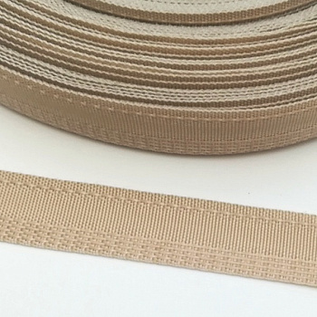 Лента брючная 15 мм, 50 м, 7571/17 бежевый