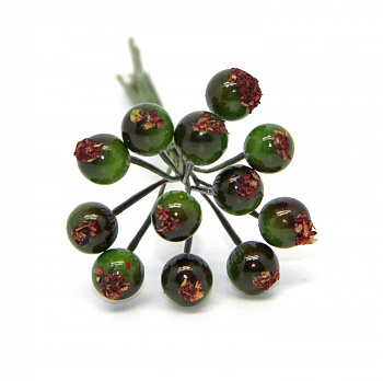 Декоративный букетик "Рукоделие" Ягоды (зеленый), DKB193E