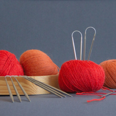 Набор для вязания NV-28: спицы носочные гибкие металлические 23 см 3.5, 4.5, 5.0 мм  