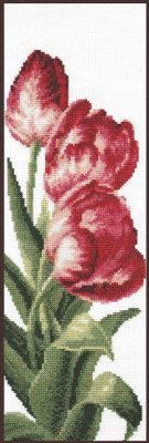 Набор для вышивания "Палитра" 01.008 ТЮЛЬПАНЫ,размер: 13х35см
