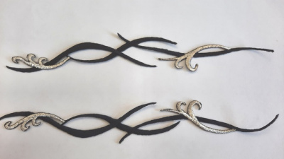 Аппликации на клею 323AB упак/10шт. черные