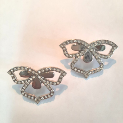 Украшение Микрон Лилия GB1157 35х25мм 2шт. никель