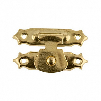 Декоративный замок для шкатулок MMG-033 "Mr. Carving", металл 2,9 x 1,6 см , цвет №01 золото