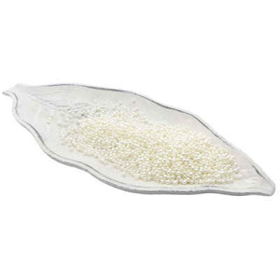 Бусины пластиковые "РУКОДЕЛИЕ", диаметр 3мм, цвет №42 молочный, 25гр/пакет, PP1001C42