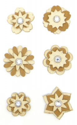 Тканевые цветы 3D "Рукоделие" FLD-101