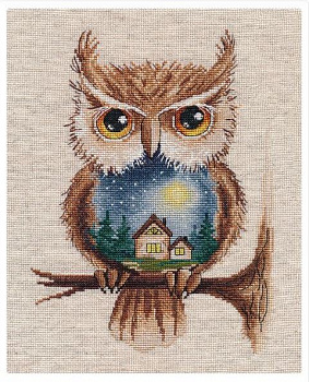 Набор для вышивания «Овен» 1368 Лунная ночь,18*23 см
