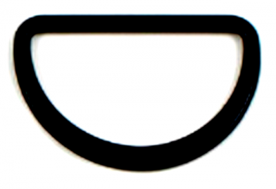 Полукольцо MF01 Blk 20 mm.  10 шт.