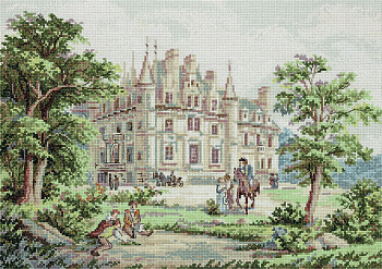 Набор для вышивания «Panna» ZU-7096 Золотая серия "Дворцовый сад"40 x 27 см