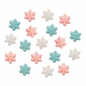 Бусины Astra&Craft 4763 Снежинки 13*6 мм ассорти 15г/упак