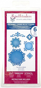 Набор ножей Spellbinders® Shapeabilities® "Мотивы королевской лилии"