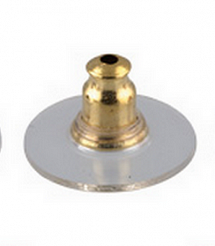 Застежки для пусет "Zlatka" MFZ-01 12х7 мм  в блистере 10 шт.  (под золото)