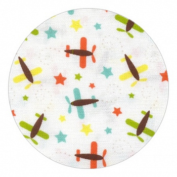 Ткань Riley Blake 100% хлопок, 55х50 см, C3303-Aqua