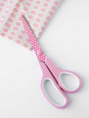 Ножницы бытовые "Crafty tailor" NR-20(Р), 216мм, толщина лезвия 2мм, розовый