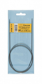 Спицы круговые «Gamma» MKN-R металл d 1,6 мм 100 см с металлической леской