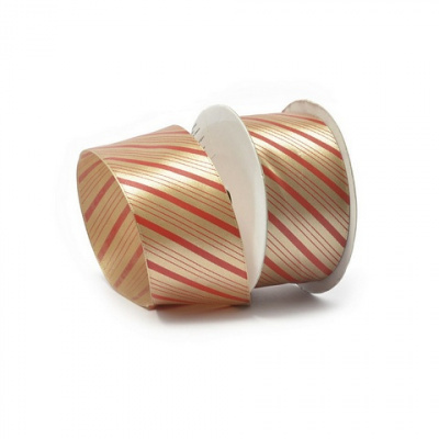 Лента атласная с рисунком арт.TBY.ЛАР.TX-02.2 шир.4см цв.93 коричн. уп.9,14 м