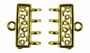 Переходник на 4 нити (золотой)