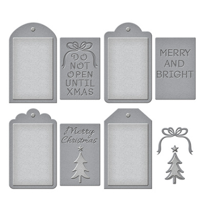 Набор ножей Spellbinders® Shapeabilities® «Праздник: Набор рождественских тегов»