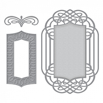 Набор ножей Spellbinders® Nestabilities® «Удивительная бумага Грейс: Декоративный герб"