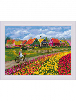 Набор для вышивания «Риолис» 2148 Море тюльпанов 40*30 см