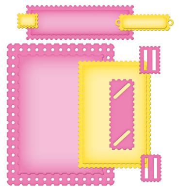 Набор ножей Nestabilities® Card Creator "A2 Необычные марки"