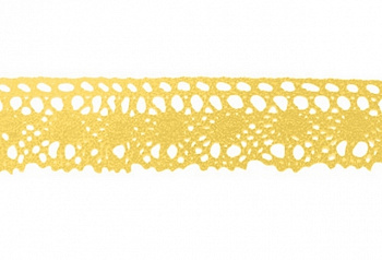 Кружево CL-071,  20мм*20м , цвет: JD013 желтый