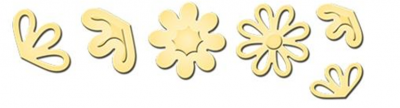 Набор ножей Spellbinders® Shapeabilities® Die D-Lites™ "Прелестные лепестки D"